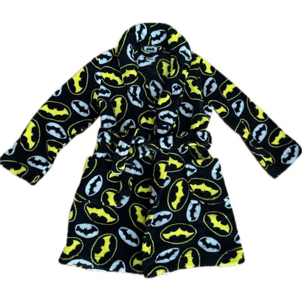 Batman Boys Robe fleece belted size 6** read description on sizing!